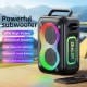 Enceinte Bluetooth Portable Extérieur 60W Basses Puissantes Batterie 8000mAh Éclairage RGB Stéréo Connectable - www.yonis-sho...
