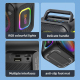 Enceinte Bluetooth Portable Extérieure 30W IPX6 Avec Basses RGB Batterie 6000mAh Et TWS - www.yonis-shop.com