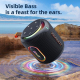 Enceinte Bluetooth Portable Extérieure 30W Stéréo Étanche IPX6 Avec Éclairage RGB Bleue - www.yonis-shop.com