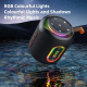 Enceinte Bluetooth Portable Extérieure 30W Stéréo Étanche IPX6 Avec Éclairage RGB Bleue - www.yonis-shop.com