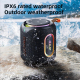 Enceinte Bluetooth Portable Extérieure 30W Stéréo Étanche IPX6 Avec Éclairage RGB Bleue - www.yonis-shop.com
