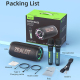 Enceinte Bluetooth Portable Extérieure 50W Avec 2 Microphones Batterie 8000mAh Bluetooth 5.2 RGB - www.yonis-shop.com