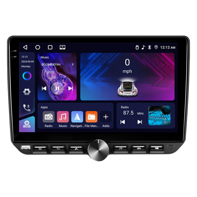 Autoradio GPS Android 15 Écran Tactile HD 10 Pouces 4Go 64Go WiFi Bluetooth CarPlay Sans Fil - www.yonis-shop.com