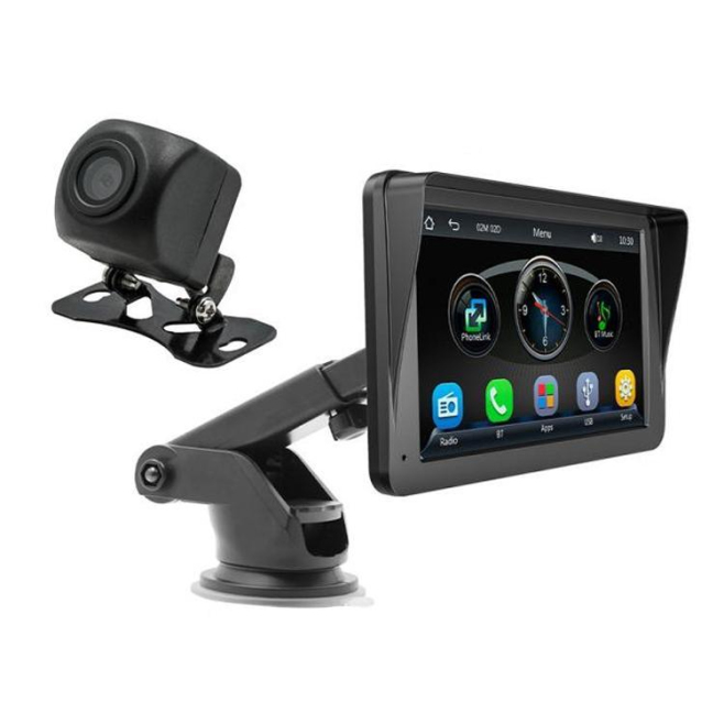 Écran CarPlay Sans Fil 7 Pouces Avec Caméra De Recul Android Auto Bluetooth WiFi Double Bande - www.yonis-shop.com
