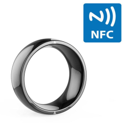 Bague Connectée NFC En Céramique Compatible iOS Android Sans Recharge Étanche Antipoussière Taille 60 mm