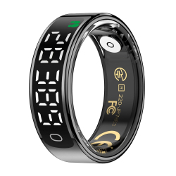Bague Connectée Taille 11 Fréquence Cardiaque SpO2 Sommeil Étanche 5ATM Autonomie 5 Jours