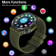Montre Connectée Appels Bluetooth Écran IPS 1 39 Pouce Fréquence Cardiaque Pression Artérielle Oxygène Sang - www.yonis-shop.com