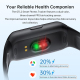 Bracelet Connecté Fitness Écran TFT 1 47 Pouce 100+ Modes Sport Cardiaque SpO2 IP68 Autonomie 10 Jours - www.yonis-shop.com