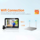 Judas Numérique WiFi 1080P Écran 4 3 Pouces Vision Nocturne Détection PIR Audio Bidirectionnel - www.yonis-shop.com
