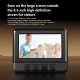 Sonnette Vidéo Sans Fil Avec Écran 4,3 Pouces Vision Nocturne Infrarouge Et Interphone Bidirectionnel - www.yonis-shop.com