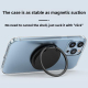 Chargeur Sans Fil Magnétique 15W Avec Support Anneau Réglable En Alliage D’Aluminium Violet Foncé - www.yonis-shop.com