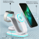 Chargeur Sans Fil 3 En 1 Qi2 15W Pour Téléphone Montre Et Écouteurs iOS Android - www.yonis-shop.com