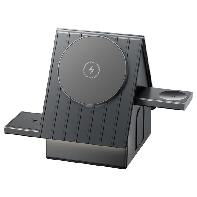 Station De Charge Sans Fil 3 En 1 15W Magnétique Avec Chargeur Montre Rétractable - www.yonis-shop.com