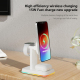 Chargeur Sans Fil Magnétique 3 En 1 15W Support Réglable Pour Téléphone Montre Et Écouteurs - www.yonis-shop.com