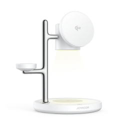 Chargeur Sans Fil Magnétique Qi2 4 En 1 15W Avec Veilleuse Et Angle Réglable