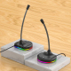 Microphone USB RGB Omnidirectionnel Pour Streaming Avec Carte Son Intégrée Et 3 Ports USB - www.yonis-shop.com