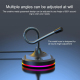 Microphone USB RGB Omnidirectionnel Pour Streaming Avec Carte Son Intégrée Et 3 Ports USB - www.yonis-shop.com