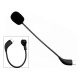 Microphone Pour Casque Gaming E Sports Type C Coudé Omnidirectionnel 165 Mm Plug And Play Noir