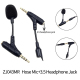 Microphone Omnidirectionnel 3 5 mm Coudé Double Port Pour Diffusion Live Mobile 85 mm - www.yonis-shop.com