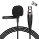Microphone Lavalier Métallique XLR 3 Ou 4 Broches Bidirectionnel Câble Blindé 150 CM Pour Détecteur De Signal