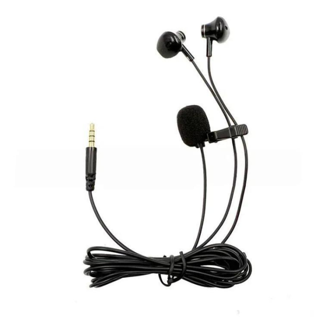 Micro Cravate TRRS 3,5 Mm Avec Écouteurs Stéréo Monitoring Direct Câble 1,5 M Pour Smartphones Et Tablettes - www.yonis-shop.com