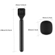 Adaptateur Micro Main Pour Micro Cravate Sans Fil Avec Bonnette Anti Vent Pour Interviews Extérieures - www.yonis-shop.com