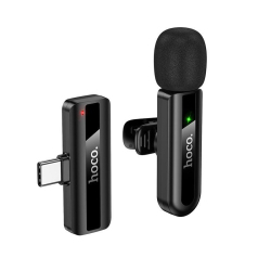 Microphone Lavalier Sans Fil USB C Omnidirectionnel Plug And Play Portée 10 À 15 Mètres