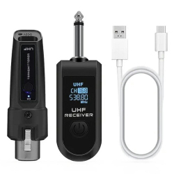 Convertisseur Micro XLR Filiaire Vers Sans Fil 1 Émetteur 1 Récepteur Portée 50 M Plug And Play