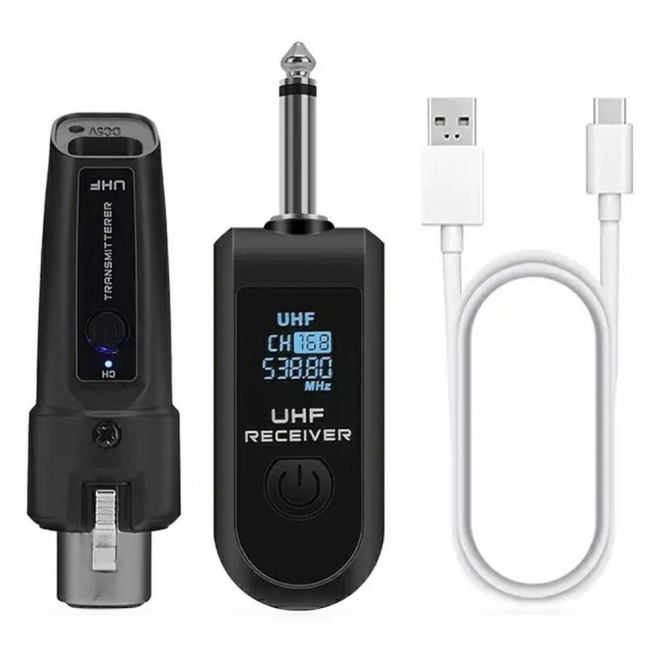 Convertisseur Micro XLR Filiaire Vers Sans Fil 1 Émetteur 1 Récepteur Portée 50 M Plug And Play - www.yonis-shop.com