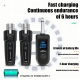 Convertisseur Micro XLR Filaire Sans Fil 2 Émetteurs 1 Récepteur Portée 50 m Plug And Play - www.yonis-shop.com