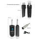 Convertisseur Micro XLR Filaire Sans Fil 2 Émetteurs 1 Récepteur Portée 50 m Plug And Play - www.yonis-shop.com