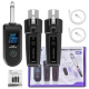 Convertisseur Micro XLR Filaire Sans Fil 2 Émetteurs 1 Récepteur Portée 50 m Plug And Play - www.yonis-shop.com