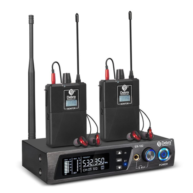 Système De Retour Audio Sans Fil Pour Scène Avec 2 Récepteurs 100 Canaux Portée 300 Mètres - www.yonis-shop.com