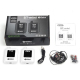 Système De Retour Audio Sans Fil Stéréo 2.4G Avec Casque Portée 30 À 50 M Latence 15 MS Multi Récepteurs - www.yonis-shop.com