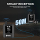 Système De Retour Audio Sans Fil Stéréo 2.4G Avec Casque Portée 30 À 50 M Latence 15 MS Multi Récepteurs - www.yonis-shop.com