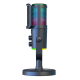 Microphone USB C De Bureau Pour Gaming Et Karaoke Avec Réduction De Bruit ENC Éclairage RGB Et Filtre Anti Pop - www.yonis-sh...