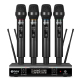 DEBRA UX-400 UHF Wireless Rechargeable Microphone System 4-in-1(EU Plug)