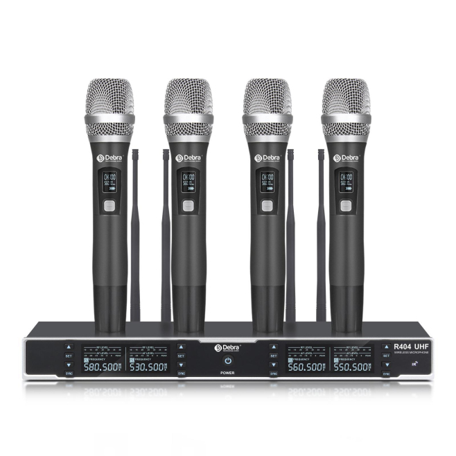 Microphone Sans Fil UHF 4 En 1 Pour Scène Et Conférence Portée 80 À 100 Mètres Capsule Dynamique Cardioïde - www.yonis-shop.com