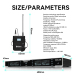 Microphone Sans Fil UHF 4 En 1 Pour Scène Et Conférence Portée 80 À 100 Mètres Capsule Dynamique Cardioïde - www.yonis-shop.com