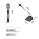 Microphone Sans Fil UHF 4 En 1 Pour Scène Et Conférence Portée 80 À 100 Mètres Capsule Dynamique Cardioïde - www.yonis-shop.com
