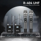 Microphone Sans Fil UHF 4 En 1 Pour Scène Et Conférence Portée 80 À 100 Mètres Capsule Dynamique Cardioïde - www.yonis-shop.com