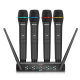 Système De Microphones Sans Fil UHF 4 Canaux Portée 100 Mètres Pour Karaoké Et Conférences - www.yonis-shop.com