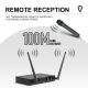 Système De Microphones Sans Fil UHF 4 Canaux Portée 100 Mètres Pour Karaoké Et Conférences - www.yonis-shop.com