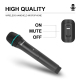 Système De Microphones Sans Fil UHF 4 Canaux Portée 100 Mètres Pour Karaoké Et Conférences - www.yonis-shop.com