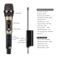 Système Micro Sans Fil UHF Pour Scène Et KTV Deux Micros Rechargeables Portée 50 Mètres - www.yonis-shop.com