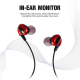 Récepteur De Retour Audio Sans Fil UHF Avec Écouteurs Intra Auriculaires Liaison Infrarouge 530 À 580 MHz - www.yonis-shop.com