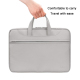 Sacoche Ordinateur Portable 15 À 16 Pouces En Similicuir Imperméable Ouverture À 180 Degrés Compartiment Suédine Passant Vali...