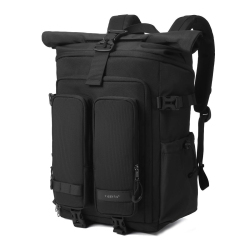 Sac À Dos De Voyage Extensible À Fermeture Enroulable Résistant Aux Éclaboussures Pour Ordinateur 15,6 Pouces Et Tablette