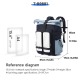 Sac À Dos De Voyage Extensible À Fermeture Enroulable Résistant Aux Éclaboussures Pour Ordinateur 15,6 Pouces Et Tablette - w...