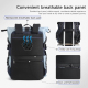 Sac À Dos De Voyage Extensible À Fermeture Enroulable Résistant Aux Éclaboussures Pour Ordinateur 15,6 Pouces Et Tablette - w...